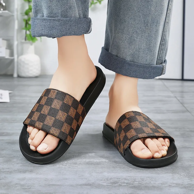 Eminu Rubber Sole Slip Resistant Slide Slippers Men's-24