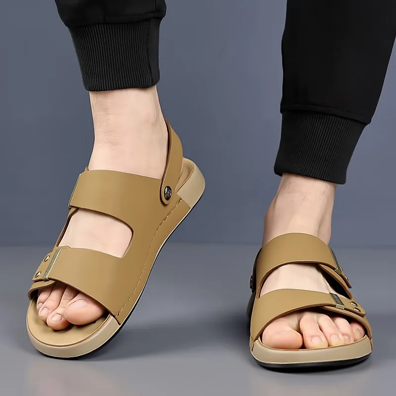 Eminu Beach Sandals Men Black-9