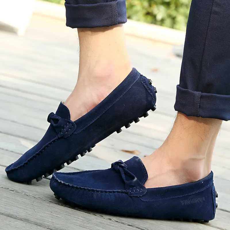 Eminu Gommino Loafers Men Black-8