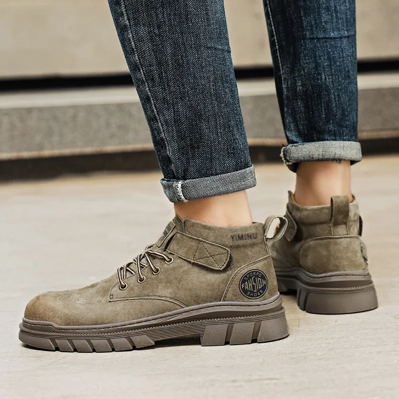 Eminu Martin Boots Men Yellow-2