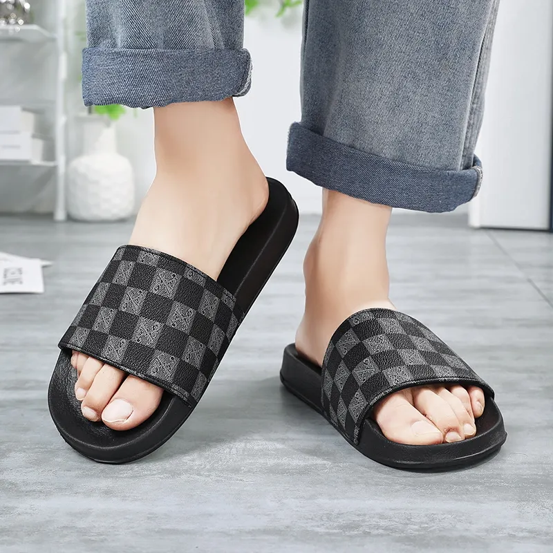Eminu Rubber Sole Slip Resistant Slide Slippers Men's-17