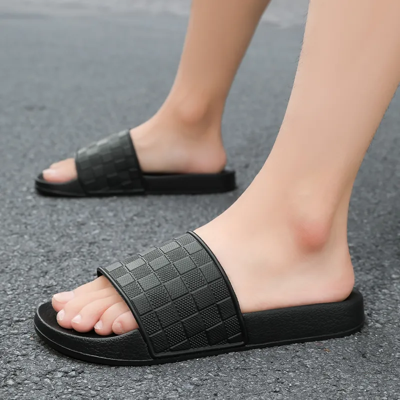 Eminu Rubber Sole Slip Resistant Slide Slippers Men's-9