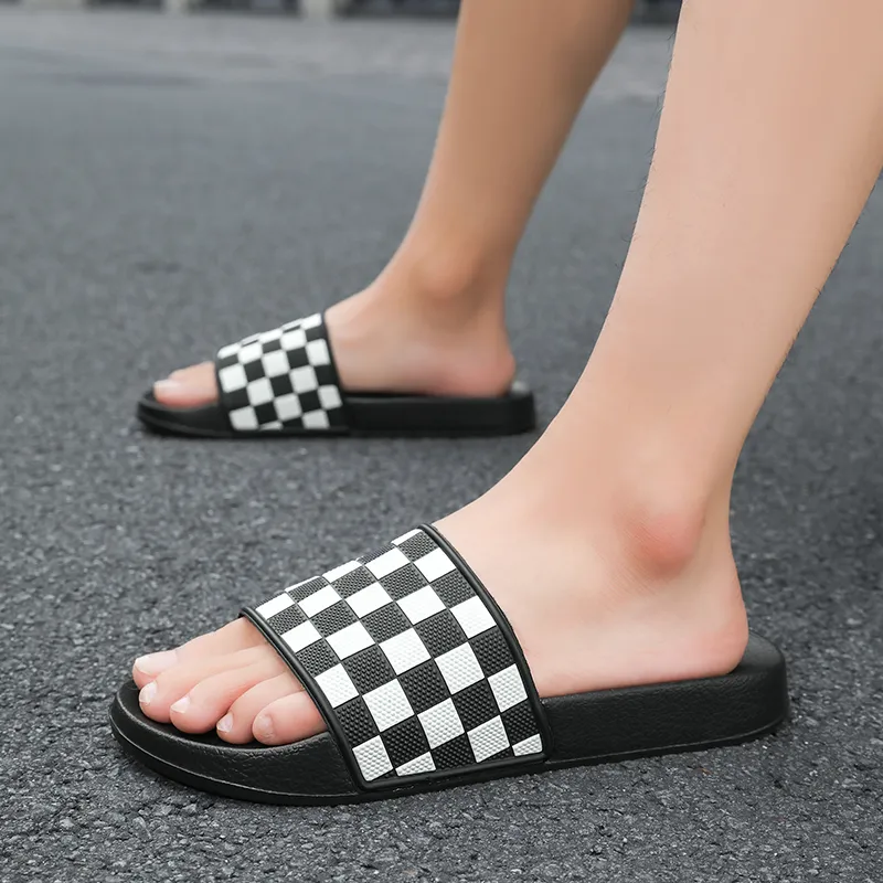 Eminu Rubber Sole Slip Resistant Slide Slippers Men's-14