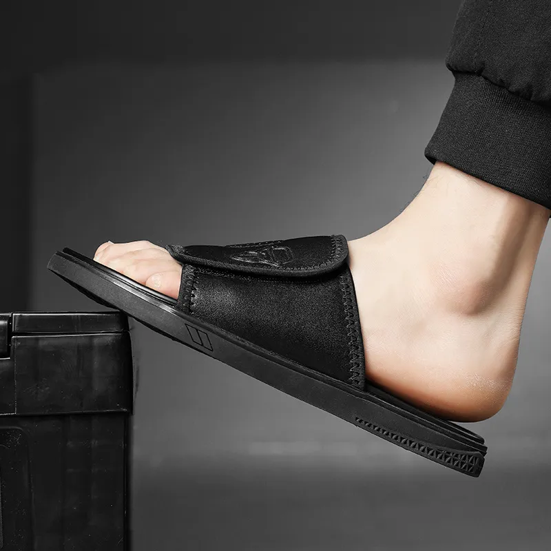 Eminu Slide Slippers Men's Black-5