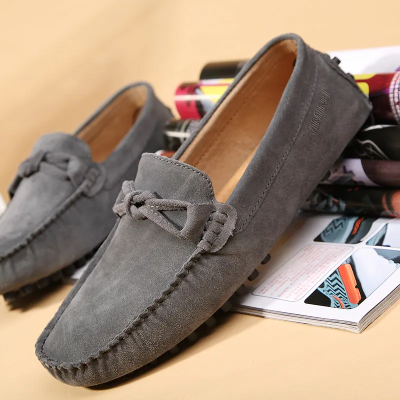 Eminu Gommino Loafers Men Black-2
