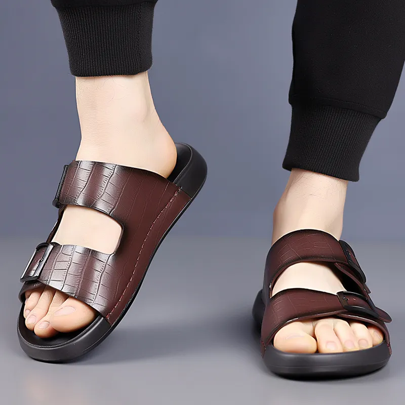 Eminu Slide Slippers Men Black-9
