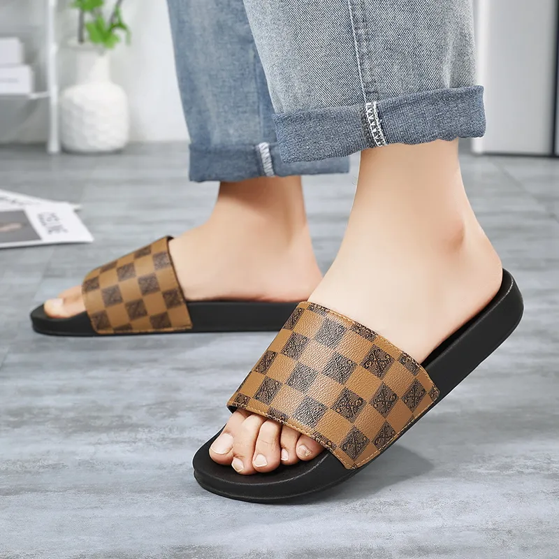 Eminu Rubber Sole Slip Resistant Slide Slippers Men's-28