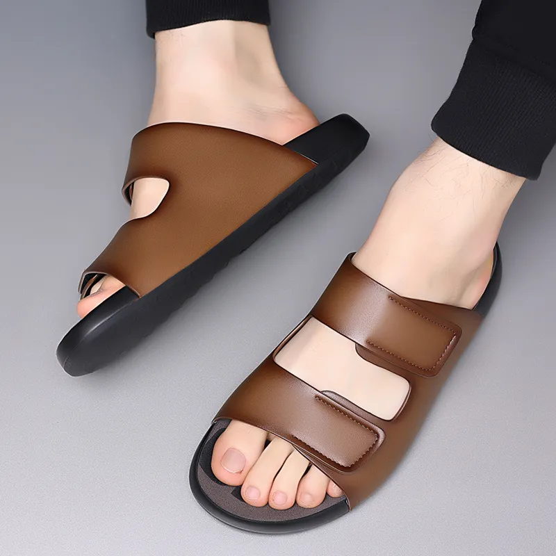 Eminu Rubber Sole Slip Resistant Slide Slippers Men's-9