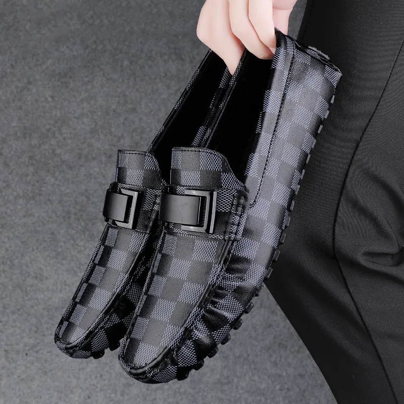 Eminu Gommino Loafers Men Black-3