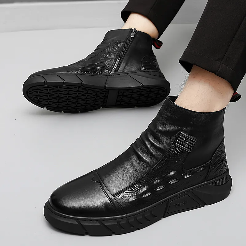 Eminu Ankle Boots Men Black-4