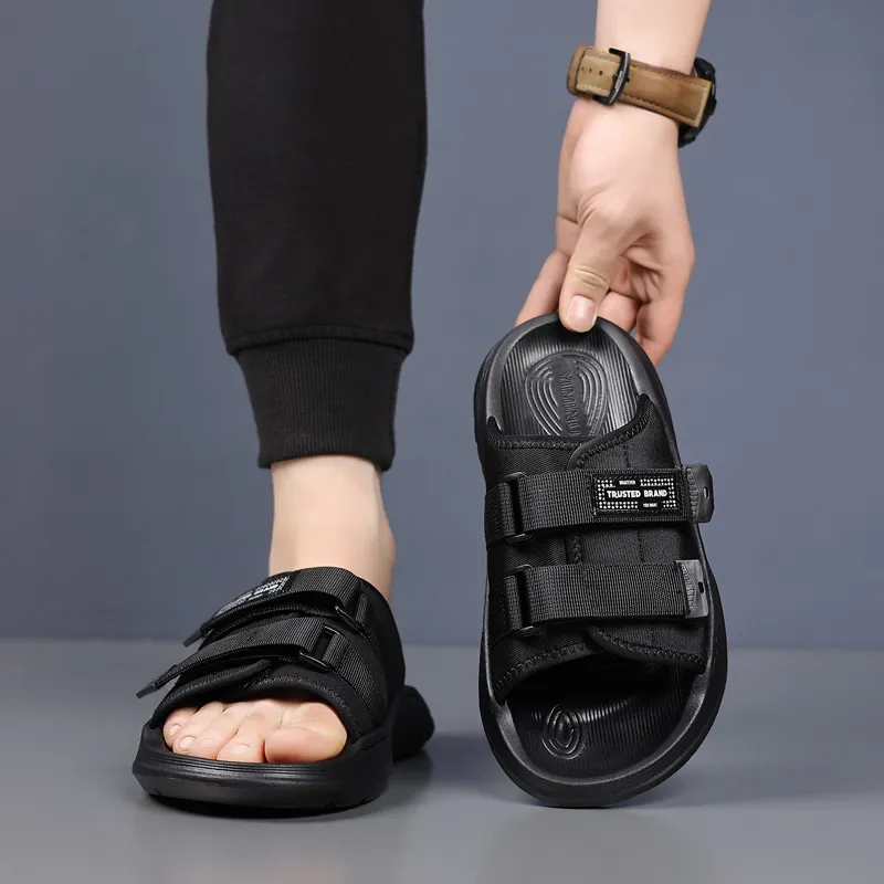 Eminu Rubber Sole Slide Slippers Men's-4