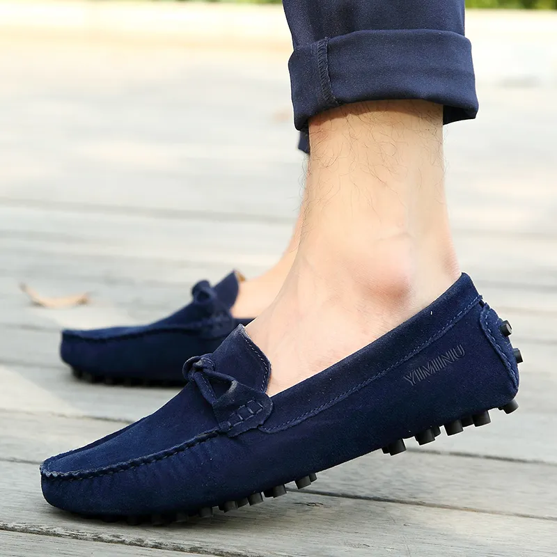 Eminu Gommino Loafers Men Black-7