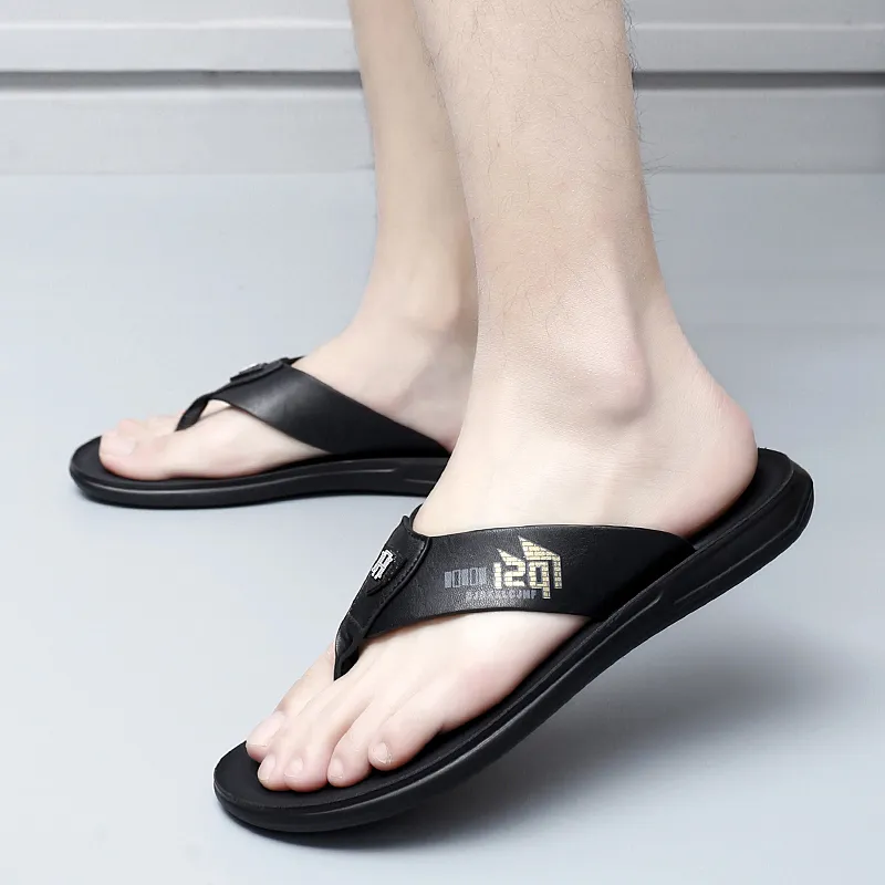 Eminu Rubber Sole Slip Resistant Flip Flops Men's-2