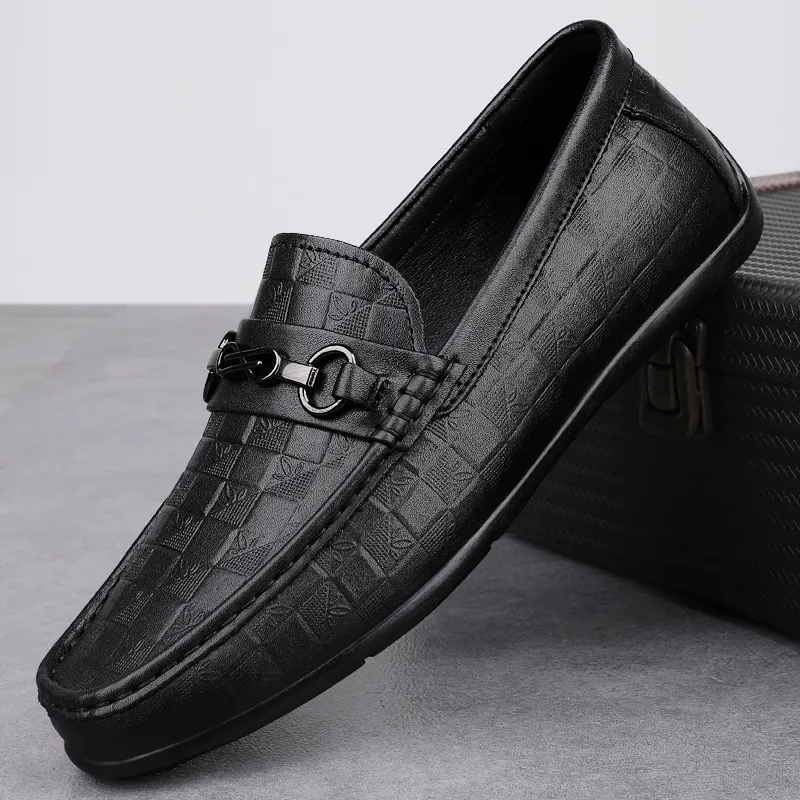 Eminu Men's Casual Shoes Men Low Top Black/White-10