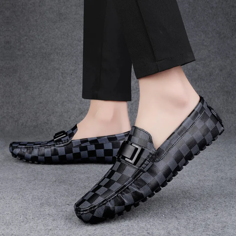 Eminu Gommino Loafers Men Black-5