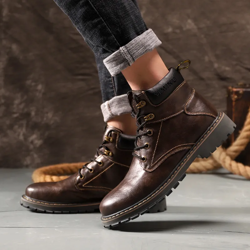 Eminu Martin Boots Men Black/Gray-10