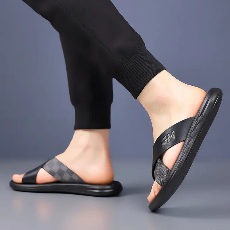 Eminu Rubber Sole Abrasion Resistant Slide Slippers Men's-8