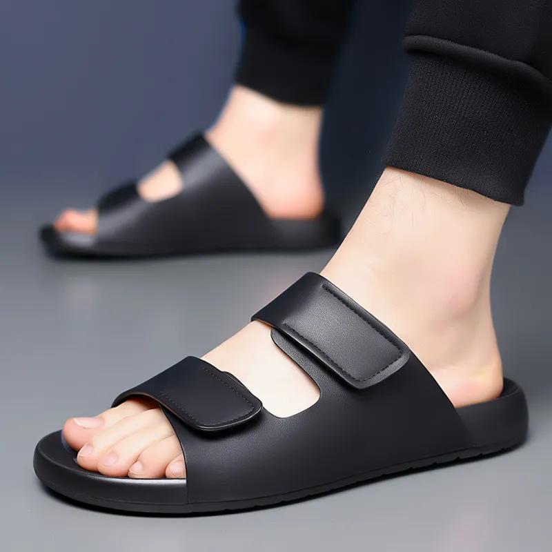 Eminu Rubber Sole Slip Resistant Slide Slippers Men's-4