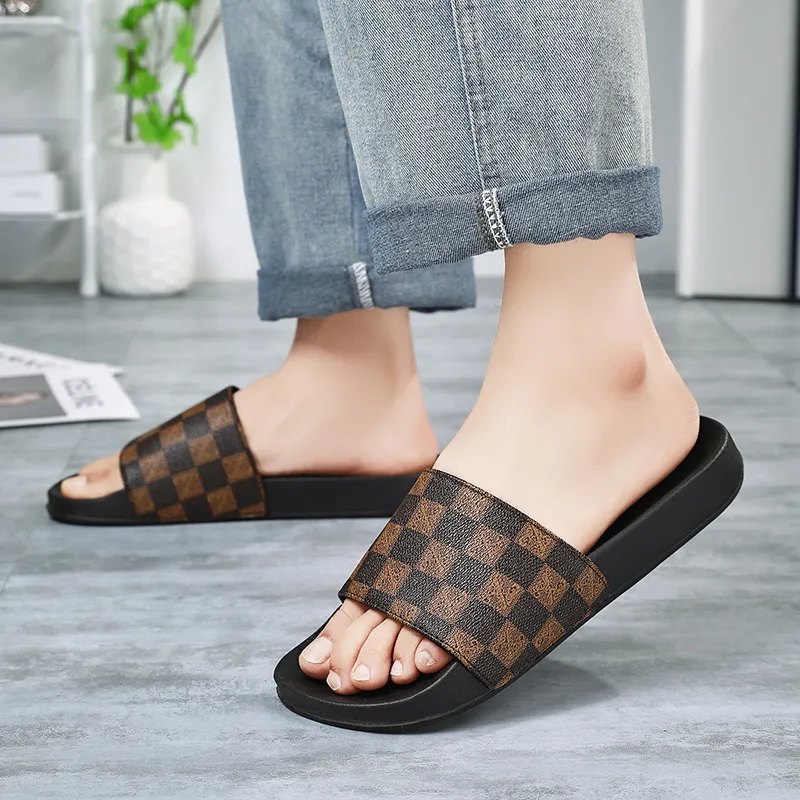 Eminu Rubber Sole Slip Resistant Slide Slippers Men's-23