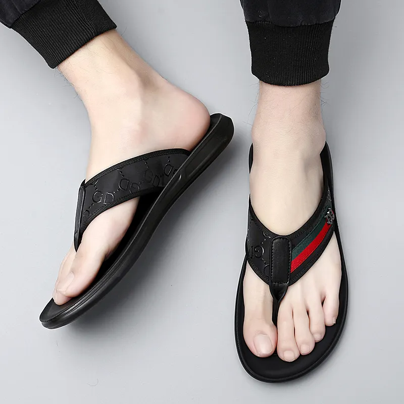 Eminu Rubber Sole Slip Resistant Flip Flops Men's-4