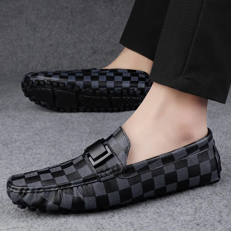 Eminu Gommino Loafers Men Black-4