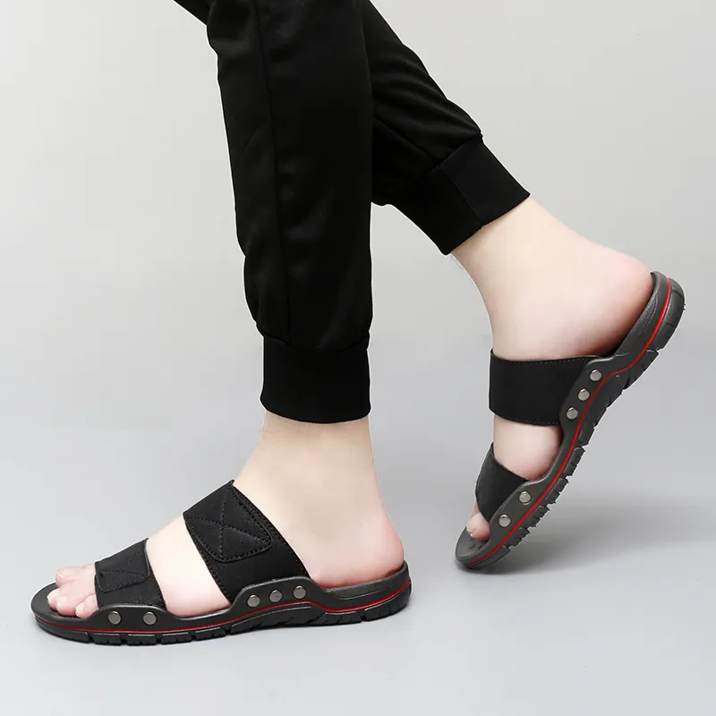 Eminu Rubber Sole Slip Resistant Slide Slippers Men's-3