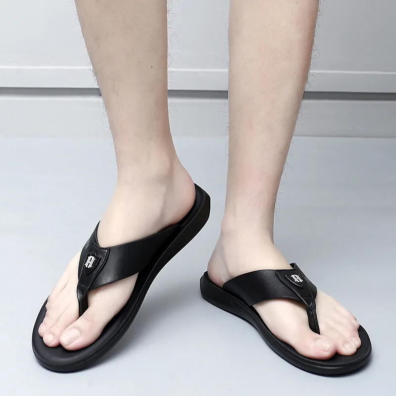 Eminu Rubber Sole Slip Resistant Flip Flops Men's-3