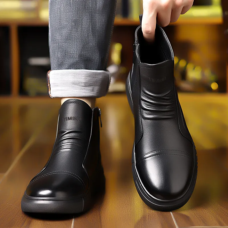 Eminu Ankle Boots Men Black-2