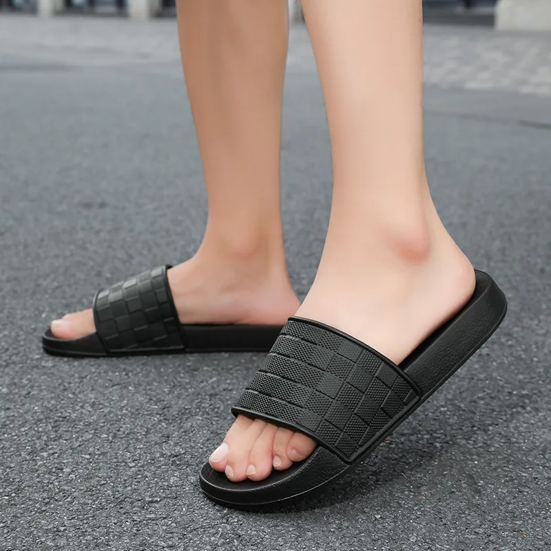 Eminu Rubber Sole Slip Resistant Slide Slippers Men's-8