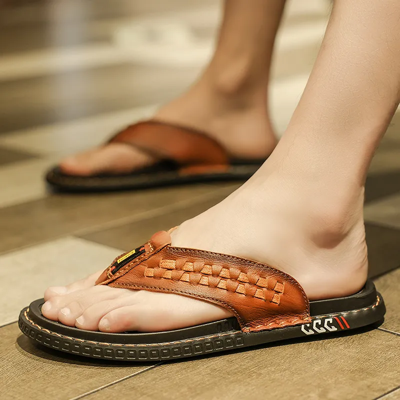 Eminu Slip Resistant Flip Flops Men's-6