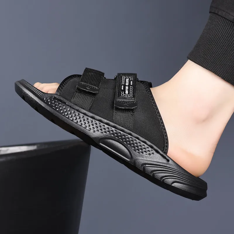 Eminu Rubber Sole Slide Slippers Men's-2