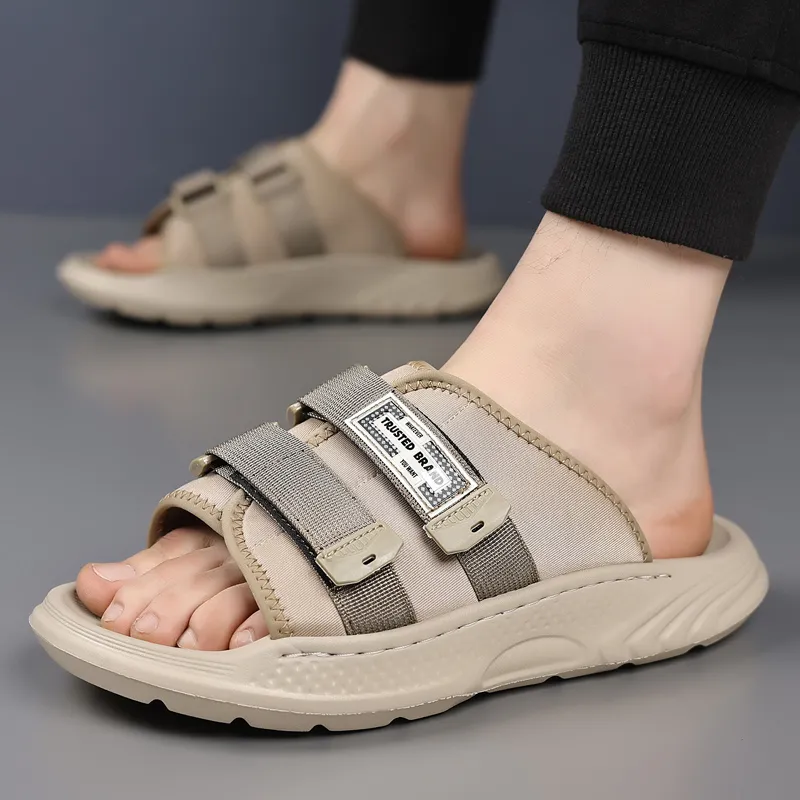 Eminu Rubber Sole Slide Slippers Men's-7