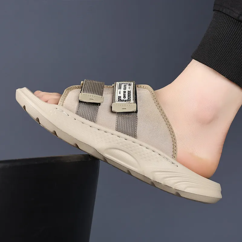 Eminu Rubber Sole Slide Slippers Men's-8