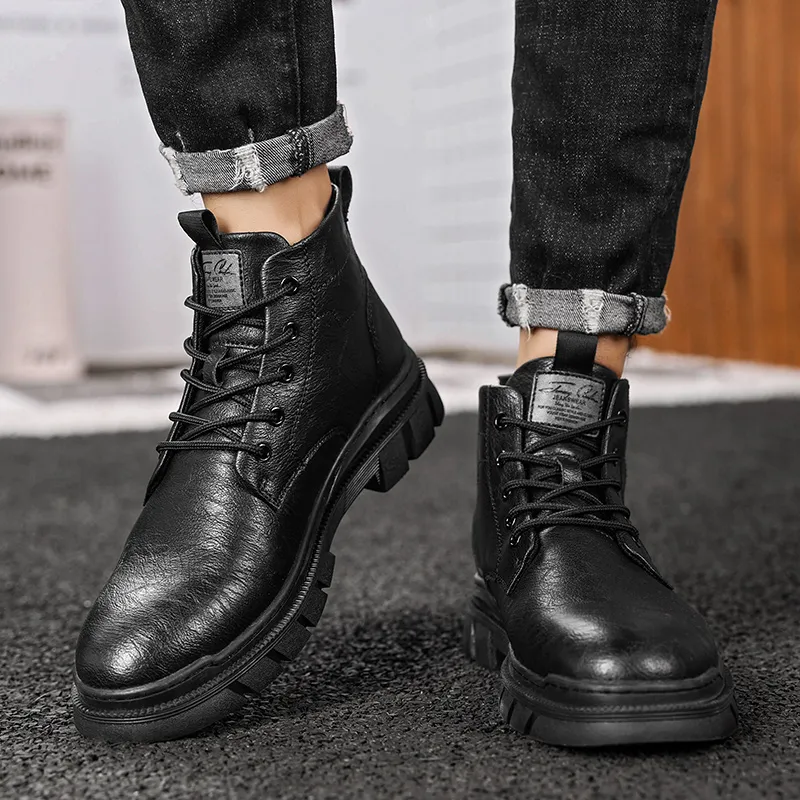 Eminu Martin Boots Men Black-7