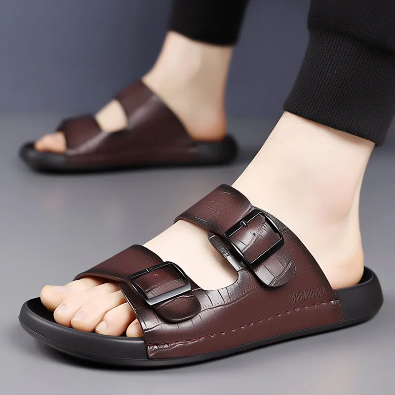 Eminu Slide Slippers Men Black-7