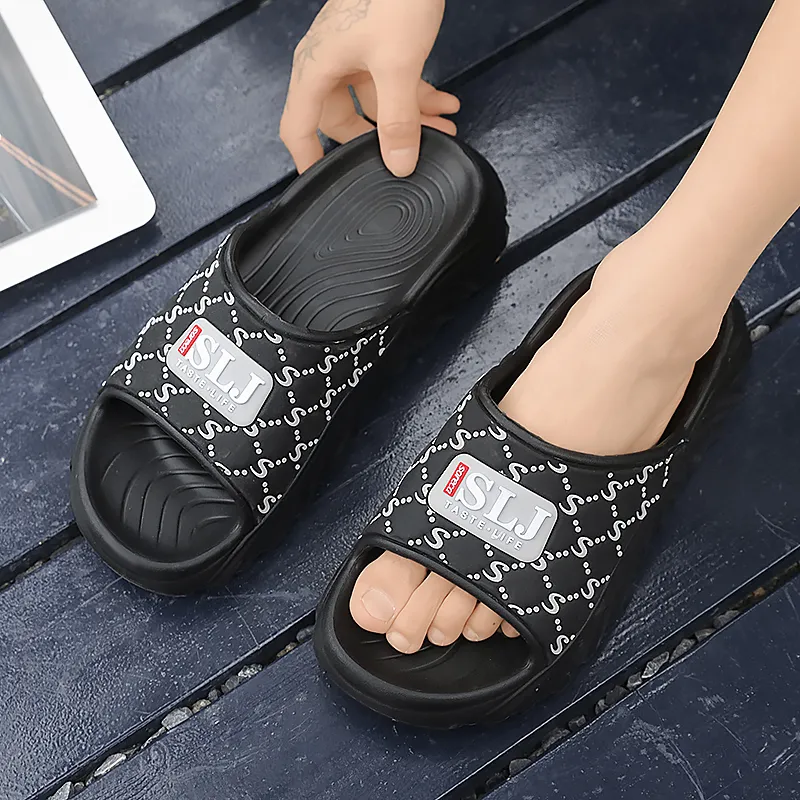 Eminu Rubber Sole Slide Slippers Men's-7