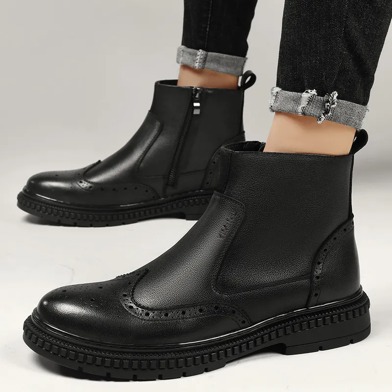 Eminu Ankle Boots Men Black-1