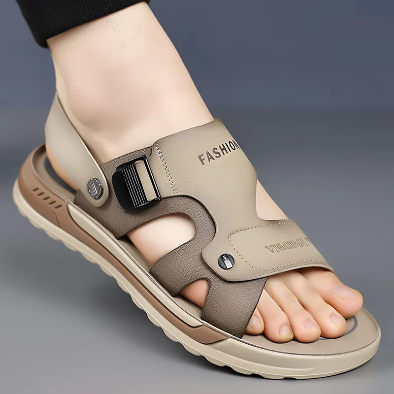 Eminu Beach Sandals Men Black-8