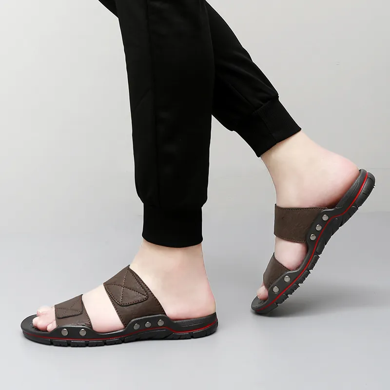 Eminu Rubber Sole Slip Resistant Slide Slippers Men's-8