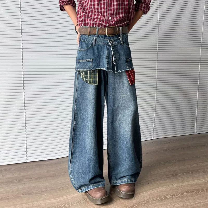 RASHOMONG Jeans Unisex Blue-2