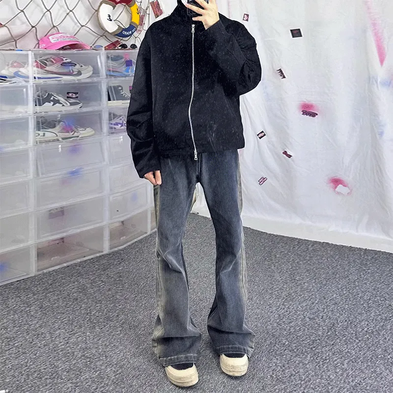 RASHOMONG Jeans Unisex Vintage-3