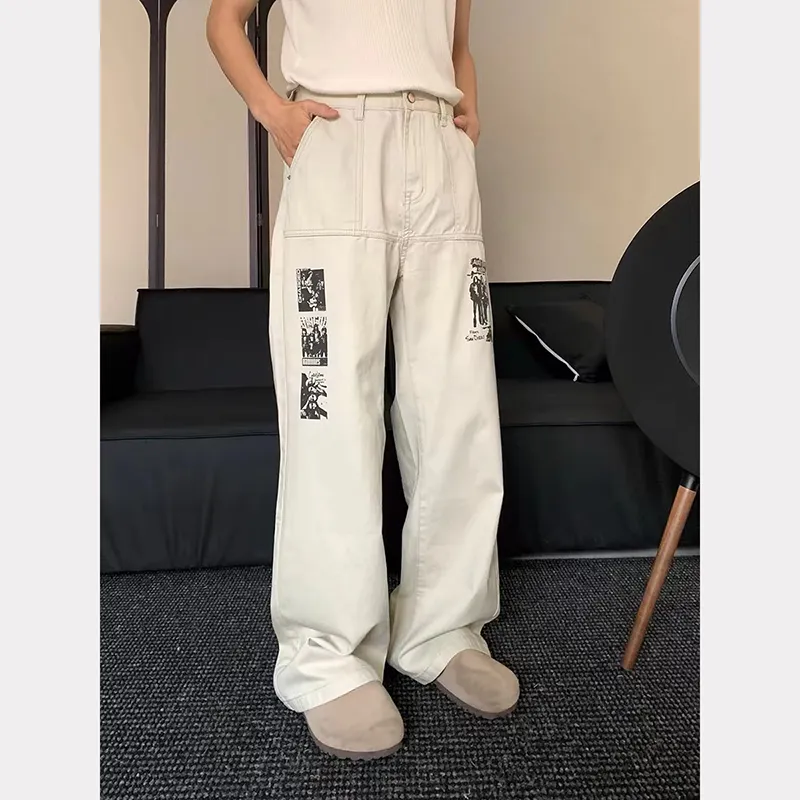 RASHOMONG Jeans Unisex Apricot-3