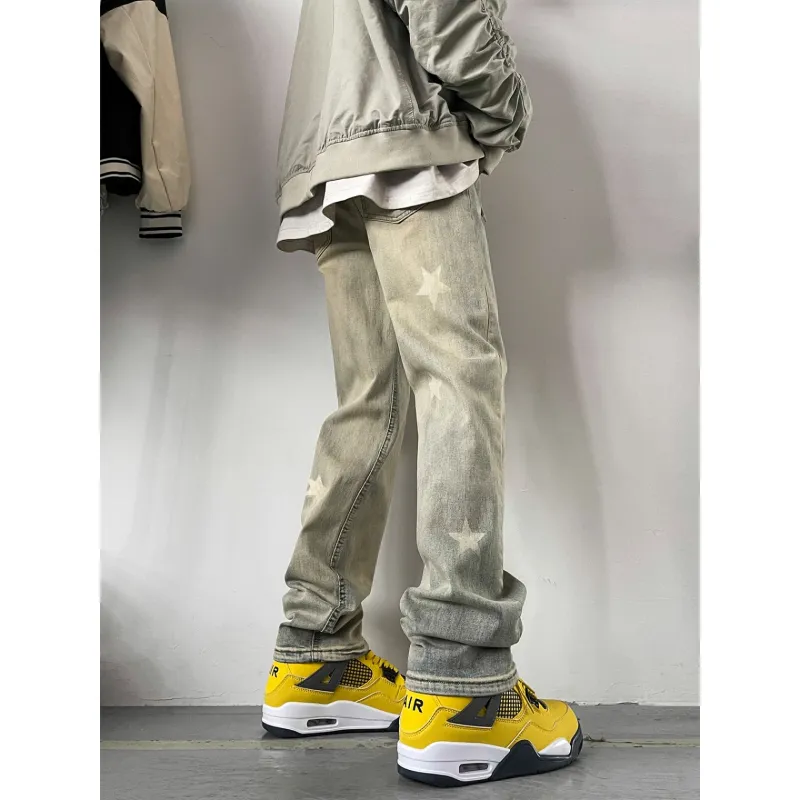 RASHOMONG Jeans Unisex Yellow Mud-2