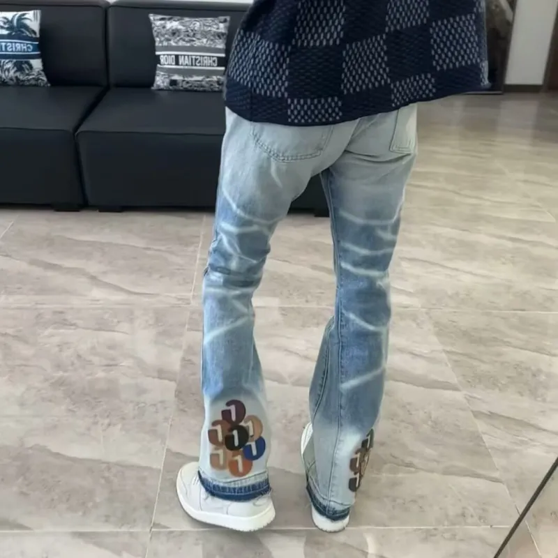 RASHOMONG Jeans Unisex Blue-3