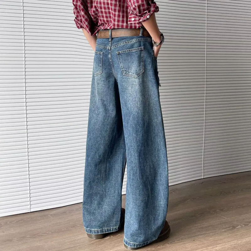 RASHOMONG Jeans Unisex Blue-3