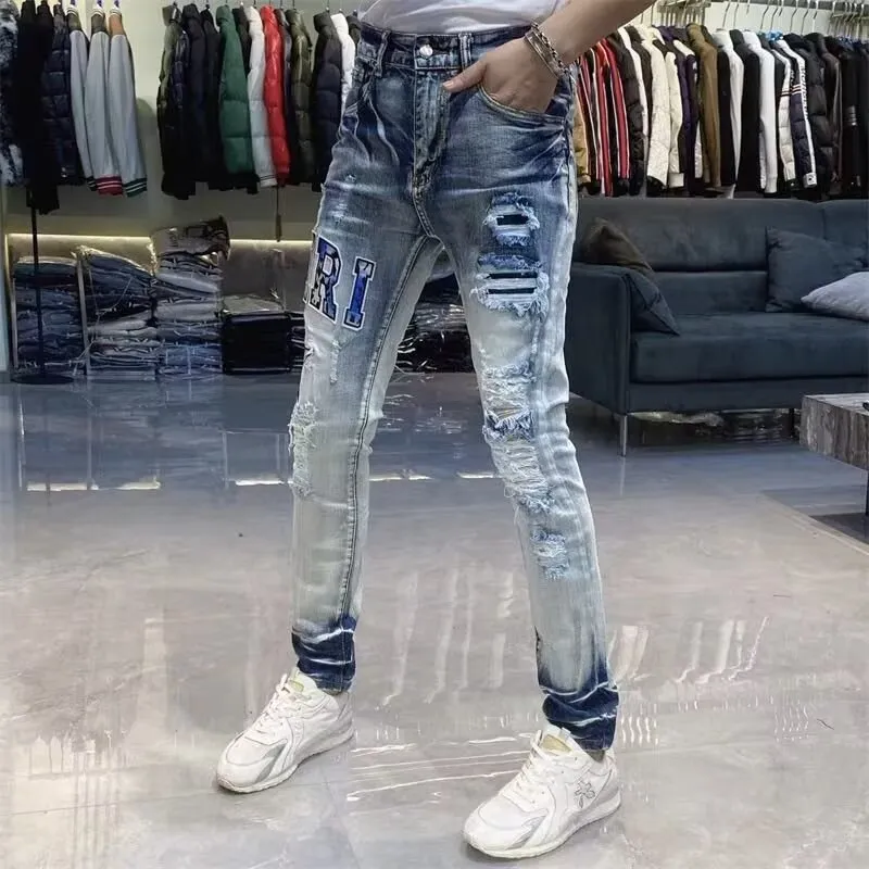 RASHOMONG Jeans Unisex Blue-3
