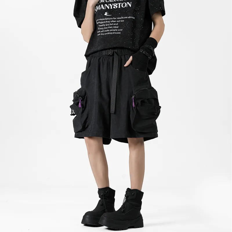 RASHOMONG Cargo Shorts Unisex-4