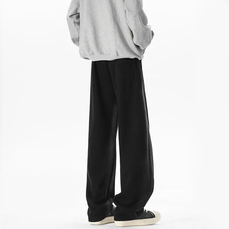 RASHOMONG Casual Pants Unisex Black-4