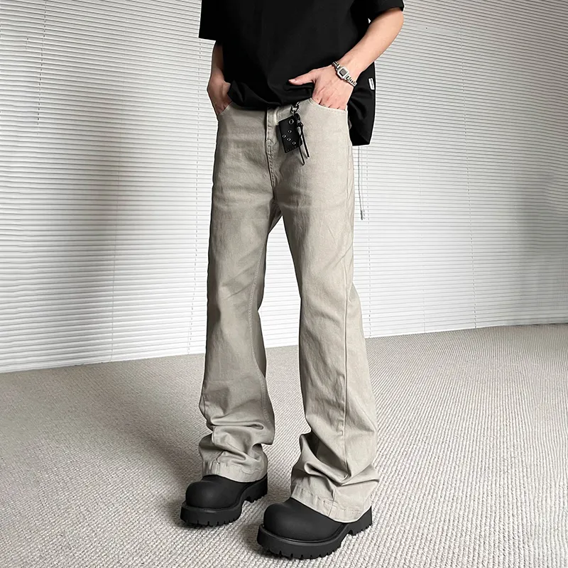 RASHOMONG Casual Pants Unisex Gray-2