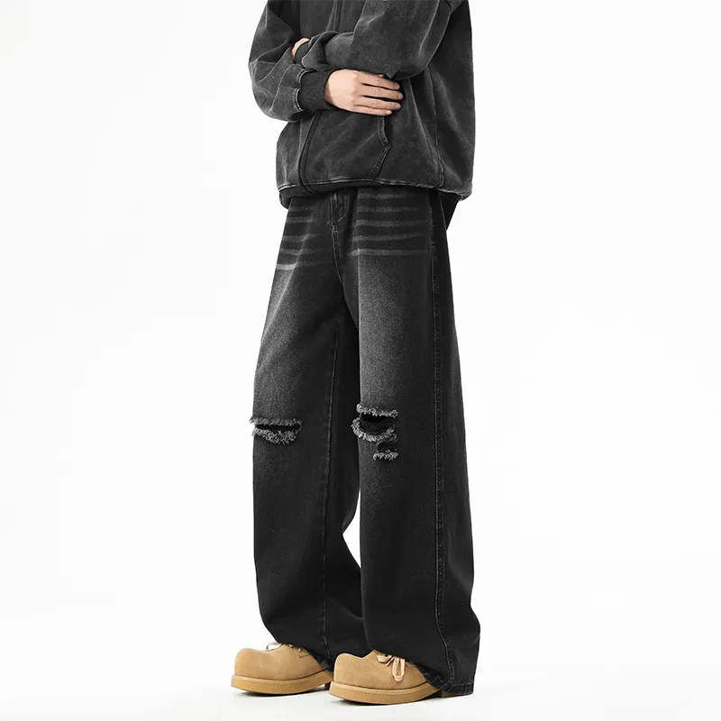 RASHOMONG Jeans Unisex-13